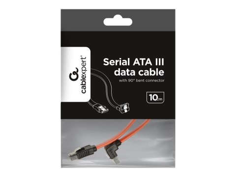 Cablexpert - Kabel SATA - Serial ATA 150/300/600 - SATA (M) kątowe do SATA (M) - 50 cm - płaski