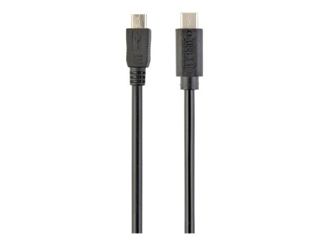 Cablexpert - Kabel USB - USB-C (M) do Micro-USB Typ B (M) - USB 2.0 - 1 m - odlewany, dwustronne złącze C - czarny