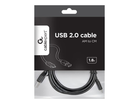 Cablexpert - Kabel USB - USB-C (M) do USB (M) - USB 2.0 - 1.8 m - czarny