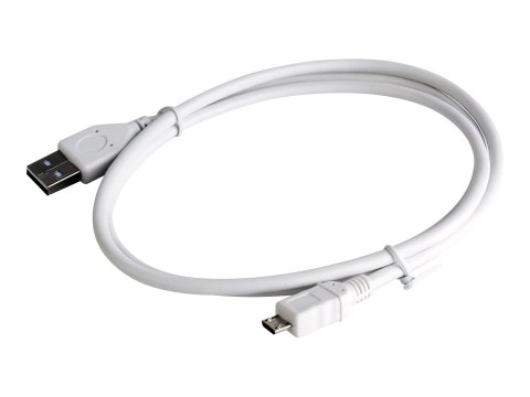 Cablexpert - Kabel USB - Micro-USB Typ B (M) do USB (M) - 1 m - odlewany - biały