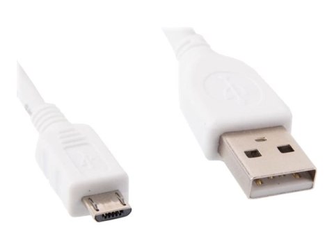 Cablexpert - Kabel USB - Micro-USB Typ B (M) do USB (M) - 50 cm - odlewany - biały