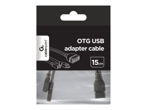 Cablexpert - Kabel USB - USB (F) do Micro-USB Typ B - USB 2.0 OTG - 15 cm - odlewany