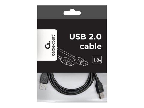 Cablexpert - Kabel USB - USB (M) do USB (M) - USB 2.0 - 1.8 m - czarny
