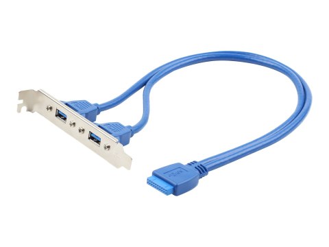 Cablexpert - Panel USB - główka 20 pin HUB 3.0 (F) do USB Typ A (F) - 45 cm
