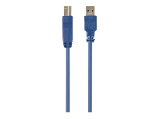 Cablexpert Professional series - Kabel USB - USB Typ A (M) do USB Type B (M) - USB 3.0 - 50 cm - odlewany - niebieski