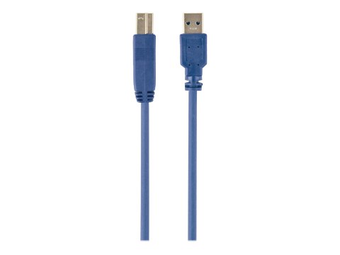 Cablexpert Professional series - Kabel USB - USB Typ A (M) do USB Type B (M) - USB 3.0 - 50 cm - odlewany - niebieski