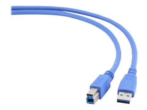 Cablexpert Professional series - Kabel USB - USB Typ A (M) do USB Type B (M) - USB 3.0 - 50 cm - odlewany - niebieski