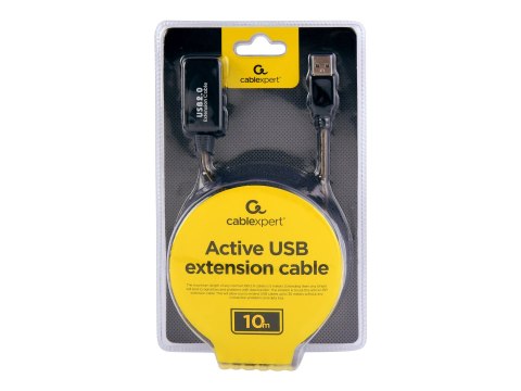 Cablexpert - Przedłużacz kabla USB - USB (M) do USB (F) - USB 2.0 - 10 m - czarny