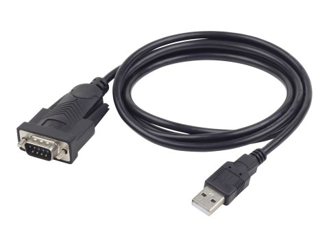 Cablexpert UAS-DB9M-02 - Kabel USB / szeregowy - USB (M) do DB-9 (M) - 1.5 m - czarny