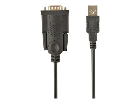 Cablexpert UAS-DB9M-02 - Kabel USB / szeregowy - USB (M) do DB-9 (M) - 1.5 m - czarny