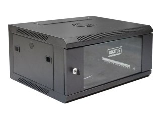 DIGITUS Professional DN-W19 04U/450/B - Szafa - do montażu na ścianie - czarny, RAL 9004 - 4U - 19"