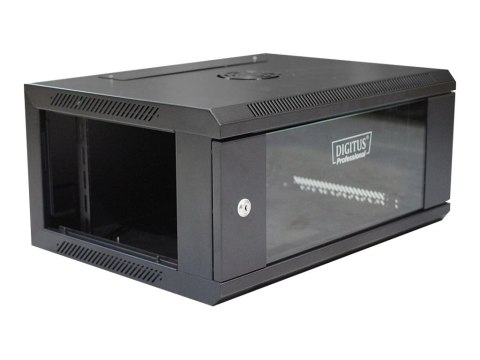 DIGITUS Professional DN-W19 04U/450/B - Szafa - do montażu na ścianie - czarny, RAL 9004 - 4U - 19"