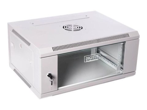 DIGITUS Professional DN-W19 06U/450 - Szafa - do montażu na ścianie - szary, RAL 7035 - 6U - 19"