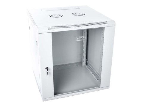 DIGITUS Professional DN-W19 12U/600 - Szafa - do montażu na ścianie - szary, RAL 7035 - 12U - 19"