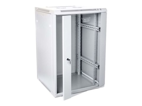 DIGITUS Professional DN-W19 15U/600 - Szafa - do montażu na ścianie - szary, RAL 7035 - 15U - 19"
