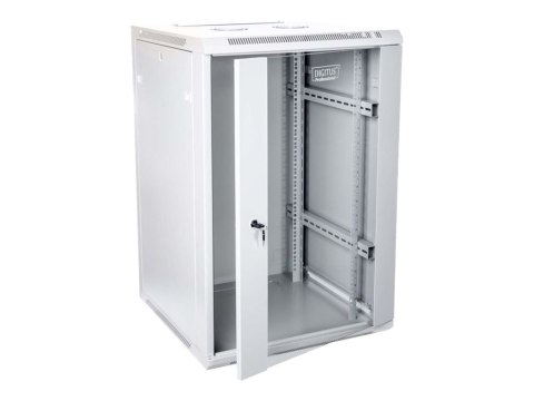 DIGITUS Professional DN-W19 18U/600 - Szafa - do montażu na ścianie - szary, RAL 7035 - 18U - 19"