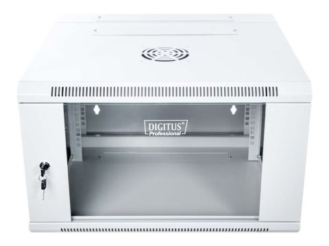 DIGITUS Professional DN-WD19 06U/550 - Szafa - do montażu na ścianie - RAL 7035, szary - 6U - 19"