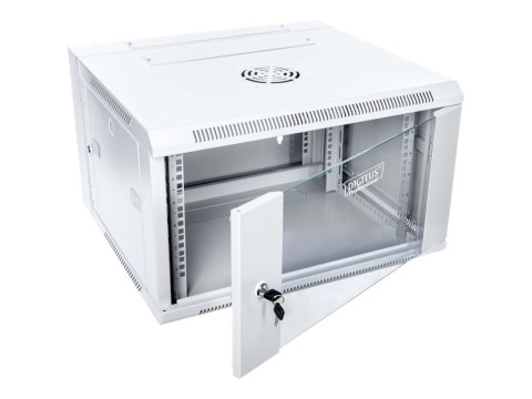 DIGITUS Professional DN-WD19 06U/550 - Szafa - do montażu na ścianie - RAL 7035, szary - 6U - 19"