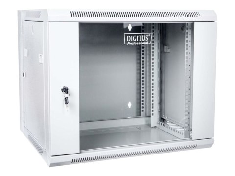 DIGITUS Professional DN-WD19 09U/550 - Szafa - do montażu na ścianie - RAL 7035, szary - 9U - 19"