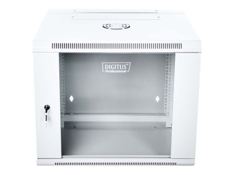 DIGITUS Professional DN-WD19 09U/550 - Szafa - do montażu na ścianie - RAL 7035, szary - 9U - 19"