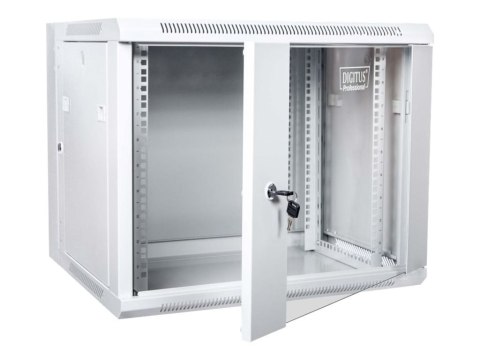 DIGITUS Professional DN-WD19 09U/550 - Szafa - do montażu na ścianie - RAL 7035, szary - 9U - 19"