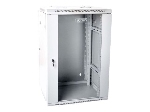DIGITUS Professional DN-WD19 18U/600 - Szafa - do montażu na ścianie - szary, RAL 7035 - 18U - 19"