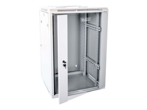 DIGITUS Professional DN-WD19 18U/600 - Szafa - do montażu na ścianie - szary, RAL 7035 - 18U - 19"