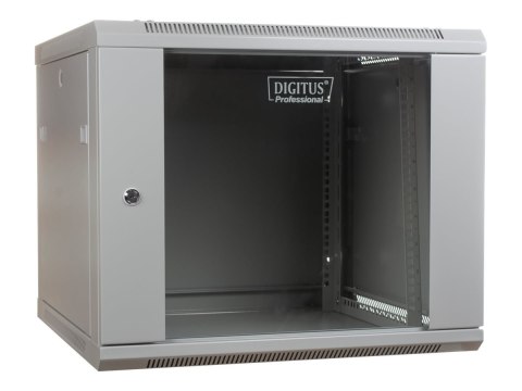 DIGITUS Professional DN-WU19 09U/450 - Szafa - do montażu na ścianie - szary, RAL 7035 - 9U - 19"