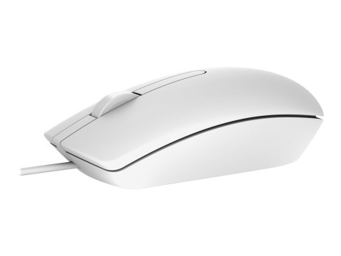 Dell MS116 - Mysz - optyczna - przewodowa - USB - biały