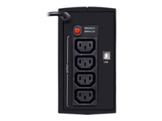 EVER DUO 550 AVR - UPS - AC 230 V - 330 wat - 550 VA - 1 faza - kwasowo-ołowiowy - 5 Ah - USB - złącza wyjściowe: 4