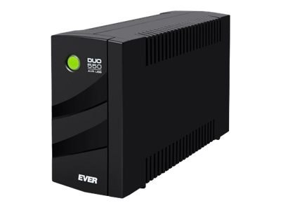 EVER DUO 550 AVR - UPS - AC 230 V - 330 wat - 550 VA - 1 faza - kwasowo-ołowiowy - 5 Ah - USB - złącza wyjściowe: 4
