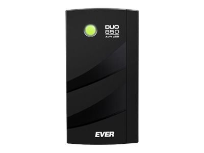 EVER DUO 850 AVR USB - UPS - AC 230 V - 550 wat - 850 VA - 1 faza - 2 x bateria - kwasowo-ołowiowy - 5 Ah - USB - złącza wyjścio