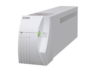 EVER ECO Pro 1000 AVR CDS - UPS - AC 230 V - 650 wat - 1000 VA - 5 Ah - USB - złącza wyjściowe: 2 - biały