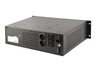 EnerGenie UPS-RACK-1500 - UPS (montowany w stojaku) - AC 220 V - 1500 VA - 8 Ah - USB - złącza wyjściowe: 3 - 3.4U