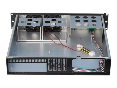 Gembird 19CC-2U-01 - Montowany w stojaku 2U - ATX micro - brak zasilacza (ATX) - czarny - USB