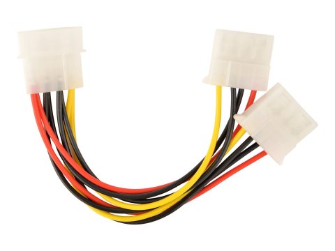 Gembird CC-PSU-1 - Rozgałęźnik zasilania - 4 piny zasilanie wewnętrzne (F) do 4 piny zasilanie wewnętrzne (M) - 13.3 cm