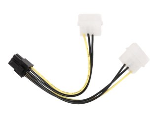 Gembird CC-PSU-6 - Adapter zasilania - zasilanie wewnętrzne 3-pin (M) do zasilanie 6 pin PCIe (M)