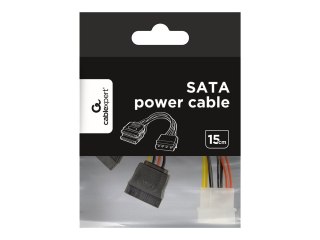 Gembird CC-SATA-PSY - Adapter zasilania - zasilanie SATA (M) do 4 piny zasilanie wewnętrzne (M) - 15 cm