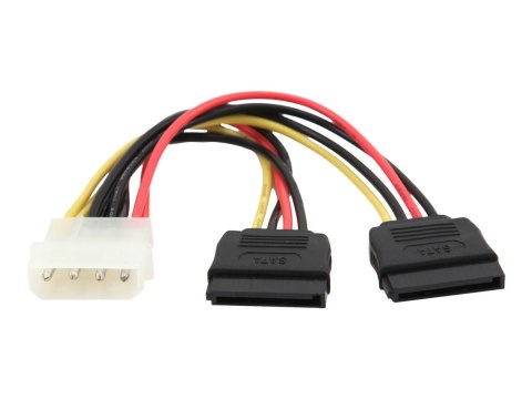 Gembird CC-SATA-PSY - Adapter zasilania - zasilanie SATA (M) do 4 piny zasilanie wewnętrzne (M) - 15 cm