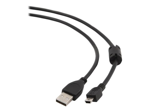 Gembird CCF-USB2-AM5P-6 - Kabel USB - mini USB typ B (M) do USB (M) - 1.8 m - odlewany - czarny