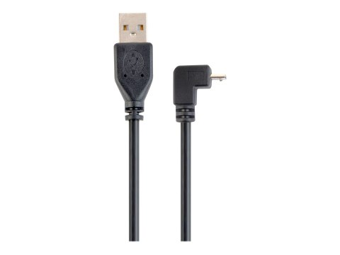 Gembird CCP-MUSB2-AMBM90-6 - Kabel USB - Micro-USB Typ B (M) do USB (M) - 1.8 m - odlewany, złącze 90° - czarny