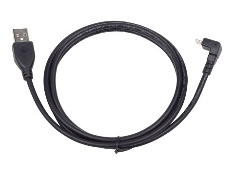 Gembird CCP-MUSB2-AMBM90-6 - Kabel USB - Micro-USB Typ B (M) do USB (M) - 1.8 m - odlewany, złącze 90° - czarny