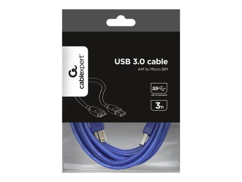 Gembird CCP-MUSB3-AMBM-10 - Kabel USB - Micro-USB Typ B (M) do USB Typ A (M) - USB 3.0 - 3 m - odlewany