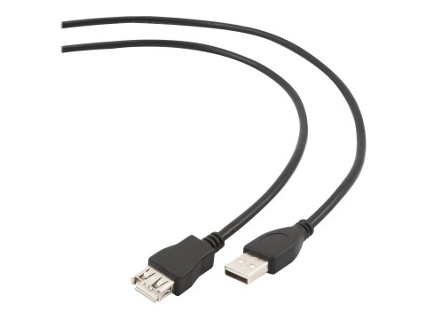 Gembird CCP-USB2-AMAF-15C - Przedłużacz kabla USB - USB (F) do USB (M) - USB 2.0 - 4.5 m - odlewany - czarny