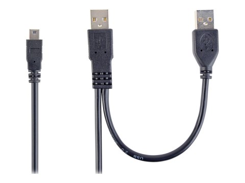Gembird CCP-USB22-AM5P-3 - Kabel USB - mini USB typ B (M) do USB (M) - 90 cm - odlewany - czarny