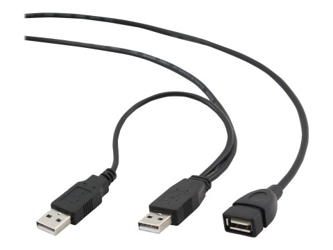 Gembird CCP-USB22-AMAF-3 - Przedłużacz kabla USB - USB (F) do USB (M) - 90 cm - odlewany - czarny