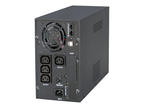 Gembird EG-UPS-PS2000-01 - UPS - AC 220 V - 1600 wat - 2000 VA - 9 Ah - USB - złącza wyjściowe: 4 - czarny