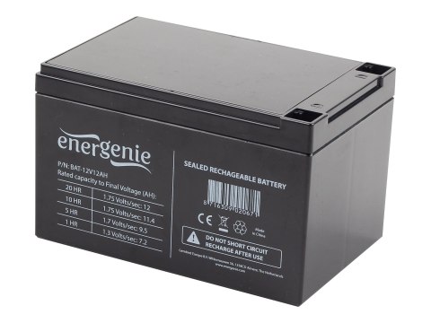 Gembird EnerGenie BAT-12V12AH - Bateria do UPSa - 1 x bateria - 12 Ah