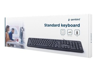 Gembird KB-U-103 - Klawiatura - USB - Rosja - czarny