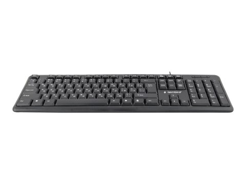 Gembird KB-U-103 - Klawiatura - USB - Rosja - czarny